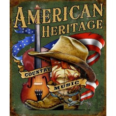 American Heritage. Tin Sign